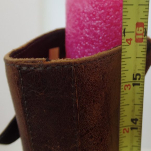 Brown Leather Zip Up Boots W Braided Trim & Buckle With Character Sz 9 #6436398 - Picture 9 of 16